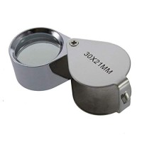 Johnson Tools 30X-21 Metal Jeweller Led Microscope Magnifier Magnifying Glass Loupe