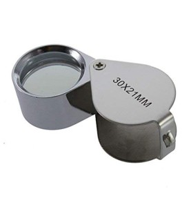 Johnson Tools 30X-21 Metal Jeweller Led Microscope Magnifier Magnifying Glass Loupe